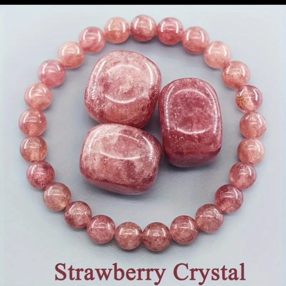 Strawberry Crystal Pink Bracelet
